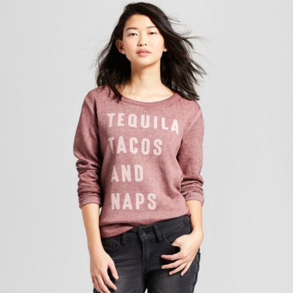 Zoe + Liv Tops - Zoe+Liv Tequila, Tacos and Naps Graphic Sweatshirt